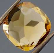 Fiery 5.15ct cushion cut honey Citrine