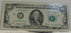 1969 $100. Fed Res Note nice, Unc