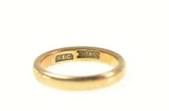 14K Yellow Gold Victorian 3.5mm Classic Wedding Band Ring