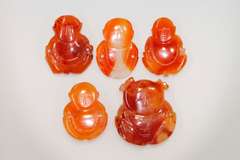 Antique Carnelian Protective Amulets - Lot of 5