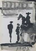 Pablo Picasso 'Toros y Toreros' Lithograph Circa 1961