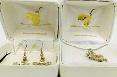 Black Hills Gold Sterling & 12K Gold Snowflake Set