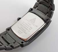Bold Fossil Quartz Watch in Black SS
