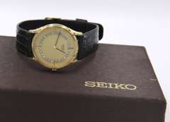 Seiko Yellow Gold Bezel Watch