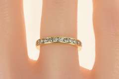 14K Yellow Gold 1.00 Ctw Diamond Eternity Anniversary Band Ring