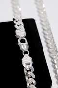 Italian Sterling Silver 10mm Miami Cuban Link Chain 24 Inch