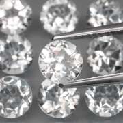 Glittering 9.04ct diamond white Topaz set