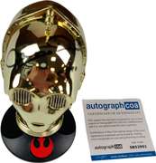 Anthony Daniels Signed Star Wars See-Threepio C-3PO Mini Helmet Official Pix ACOA