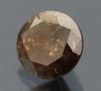 Rich .78ct smooth cut Chocolate Diamond solitaire