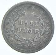 1837 Seated Liberty Half Dime