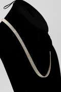 Italian .925 Sterling Silver 7.1mm Four Stranded Bead 18 Inches