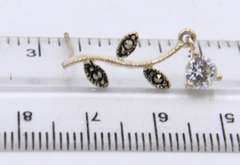 Group Lot of 5 Sterling Silver Dangle Earrings