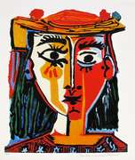 Pablo Picasso, Bust of a Woman ith a Hat
