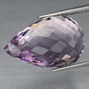 Stunning drilled 10.62ct briolette cut Amethyst