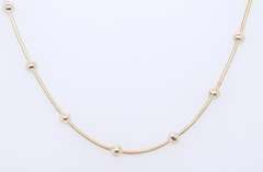 Vintage 925 Sterling Silver Beaded Necklace with Matching Bracelet