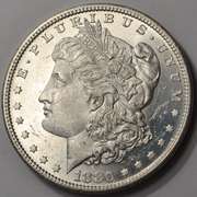 1880-S Flashy Morgan Silver Dollar Brilliant Uncirculated.