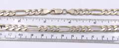 Vintage Italian 925 Sterling Silver Figaro Necklace
