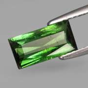 Superb color in this 1.11ct apple green Tourmaline