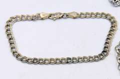 Group Lot of 3 Vintage 925 Sterling Silver Bracelets