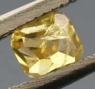 Eye catching .23ct cushion cut golden Diamond