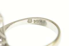 14K White Gold 1.88 Ctw Natural Sapphire VVS Diamond Cocktail Ring