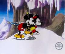 Disney, MICKEY & MINNIE MOUSE as Ice Skaters