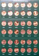 Very Near Full Red BU Memorial Cent Set 1959-2004