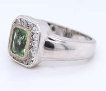 Vintage 925 Sterling Silver Cubic Zirconia Ring