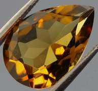 Glittering 3.72ct pear cut Citrine