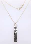 Vintage 925 Sterling Silver Faith Pendant on Chain Necklace