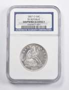Shipwreck Effect 1857-O Seated Liberty Half Dollar SS Republic NGC