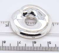 Vintage 925 Sterling Silver Round Pendant