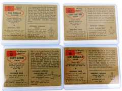 4 Bowman 1954 Football Cards
