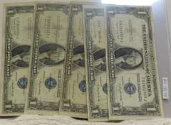 5 ea 1935-G  $1. Silver Certs