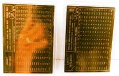 2 - 22KT Gold Foil Baseball Cards