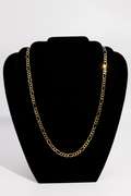 14K Yellow Gold 6mm Figaro Link Chain 24 Inch