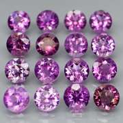 Glittering 7.12ct round cut Bolivian Amethyst set