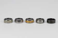 Lot of 5 Size 7 Tungsten Carbide Rings in Various Styles