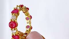 Beautiful Ruby Gemstone Band Ring