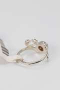 .925 Sterling Silver Ring Garnet Gemstone Ring Size 6.5