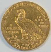 Very pretty BU 1909 US $2.50 Indian Gold Piece. Better date