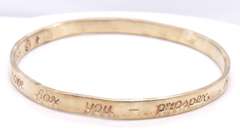 Vintage 925 Sterling Silver Engraved Bangle