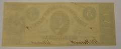 May 13th 1862 $5 Virginia Treasury Note, Circulated.