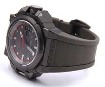 Snyper Two Silver and Red Rubber Strap Automatic 48mm Watch