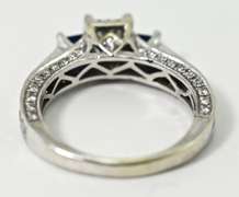 High-Fashion 14K Sapphire and Diamond Ring