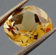 Fiery 5.15ct cushion cut honey Citrine