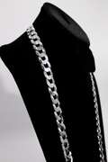 Italian Sterling Silver 13mm Curb Chain 30 Inch