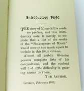 1892 Life of Mozart Miniature Book