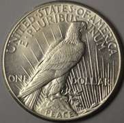1927 Peace Silver Dollar Better Date, AU.