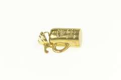 10K Yellow Gold 3D German Beer Stein HB Hofbrauhaus Charm/Pendant